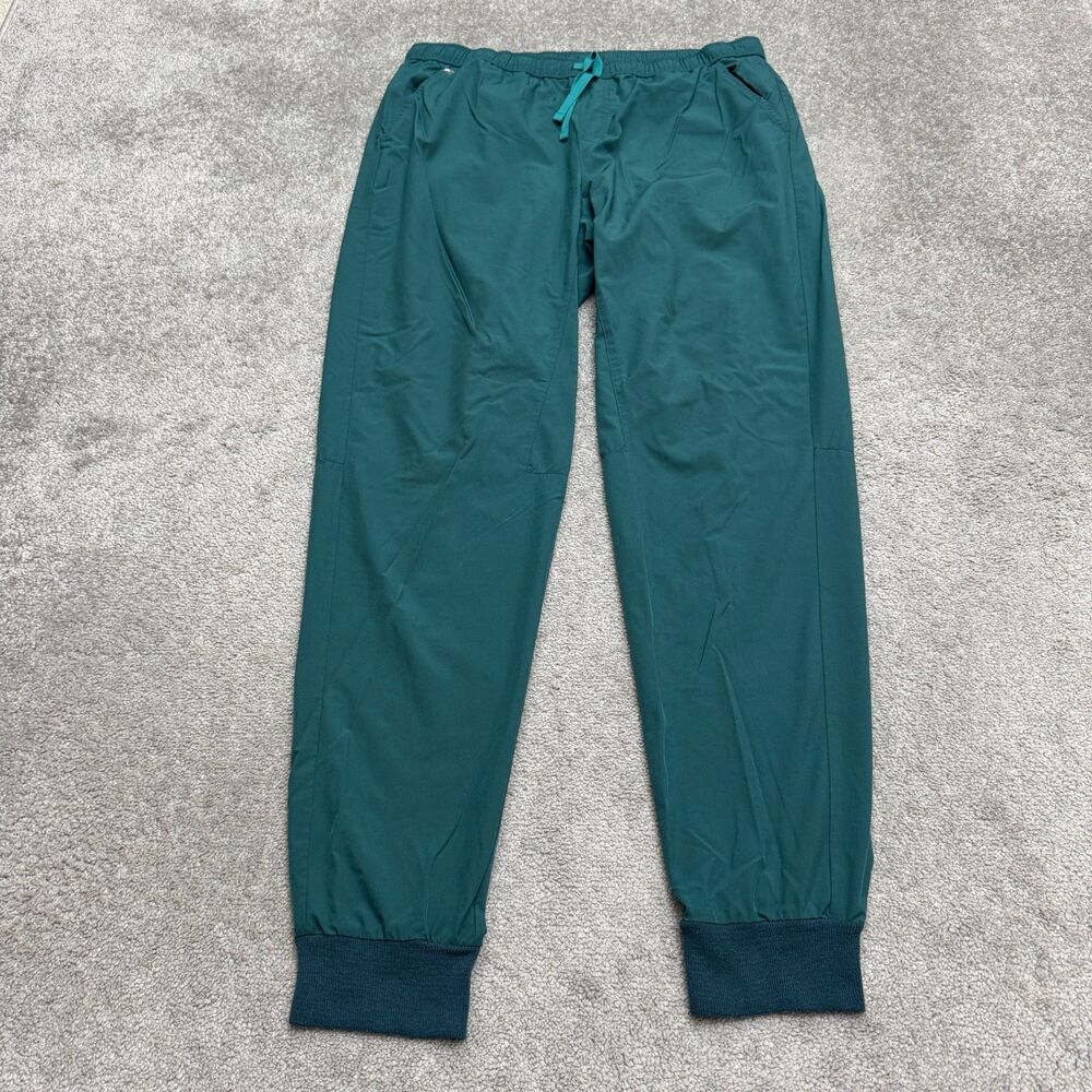 FIGS Technical Collection Scrub Jogger Pants Mens Large Green Elastic Drawstring